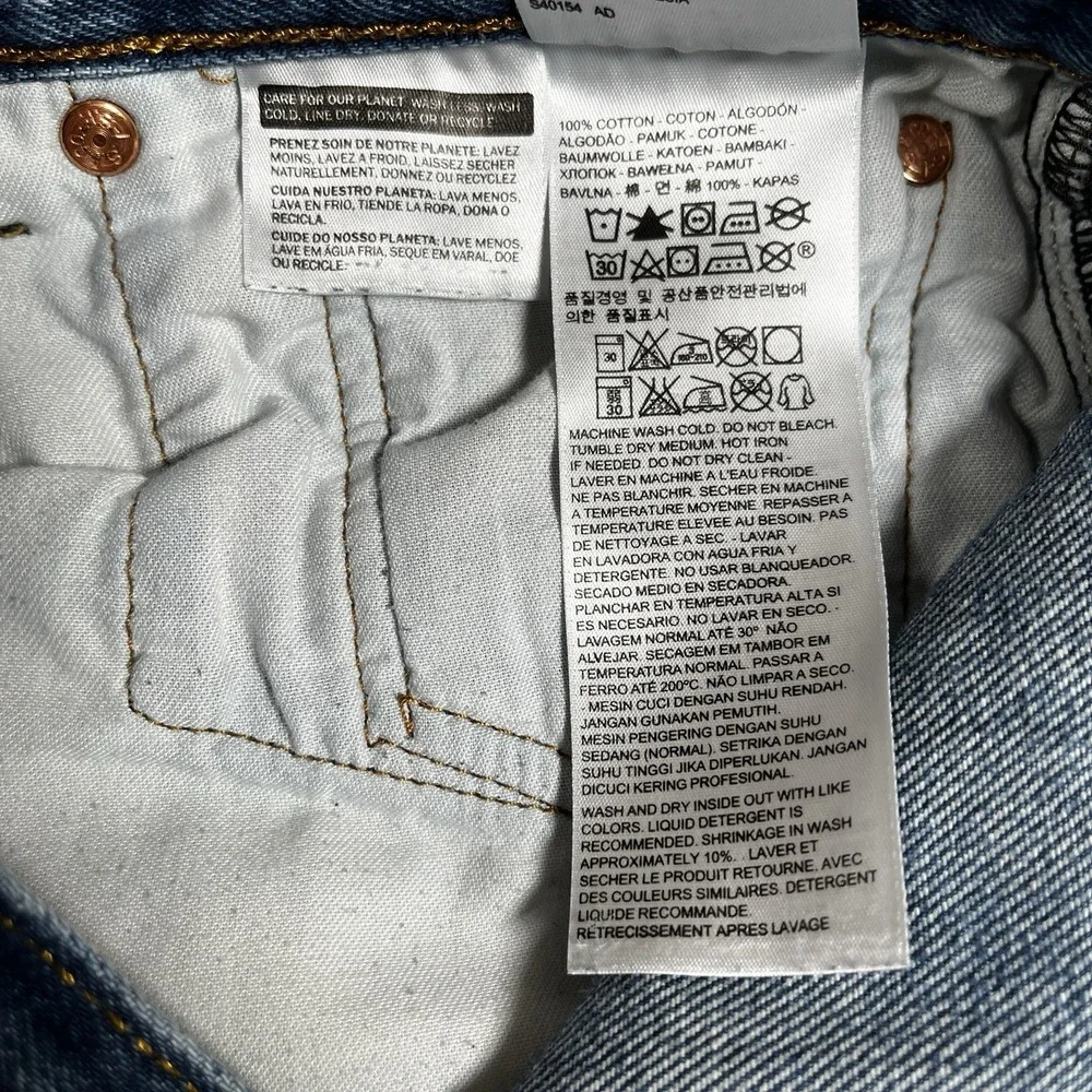 Levi's 501 Jeans Mens 34x29 Blue‎ Original Fit Straight Medium Wash Denim Pants